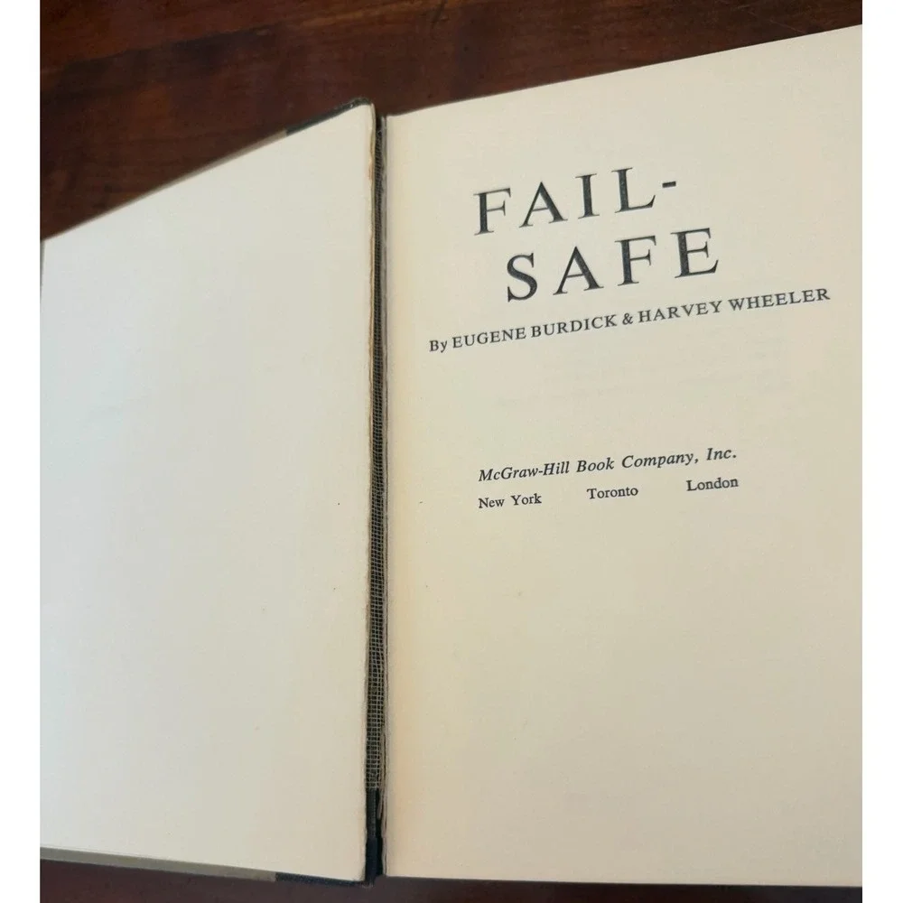 Vintage 1962 Fail-Safe Hardcover Book - True First Edition McGraw-Hill Thriller